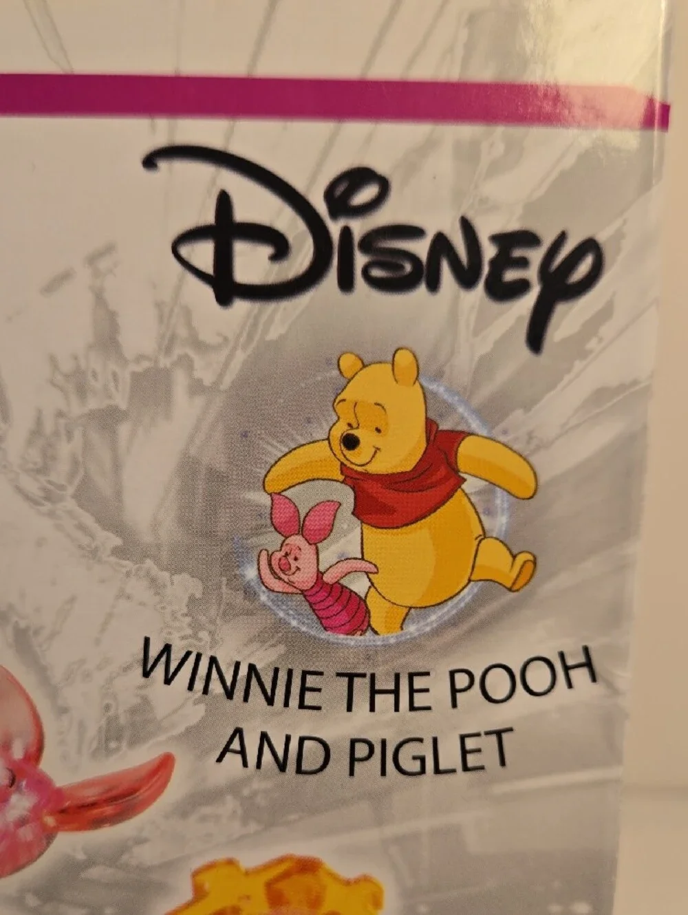 Disney Original 3D Crystal Puzzle Winnie the Pooh (Yellow) & Piglet (Pink)
